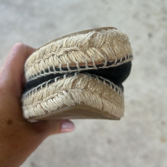 Pima 2 Espadrille Slip On Mules Black Suede Sz 38 = 7.5 Made in Spain - Picture 5 of 7